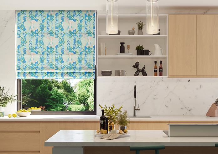 Faded Glamour, Absinthe Stripe - Twist&Fit Roman Blind - Image 3